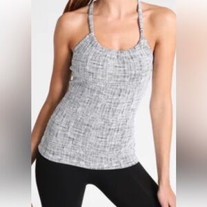 Womens Jockey No Panty Line Promise Luxe Camisole - Size L - Gray/White Patterno